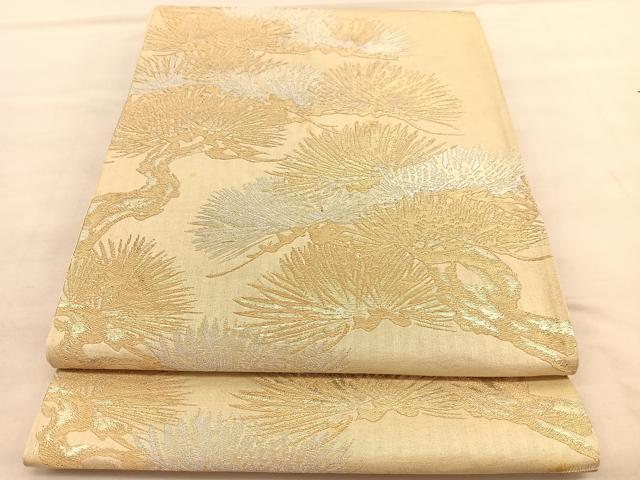 平和屋着物◎六通柄袋帯 浜松 金銀糸 正絹 逸品 BAAU5704hv