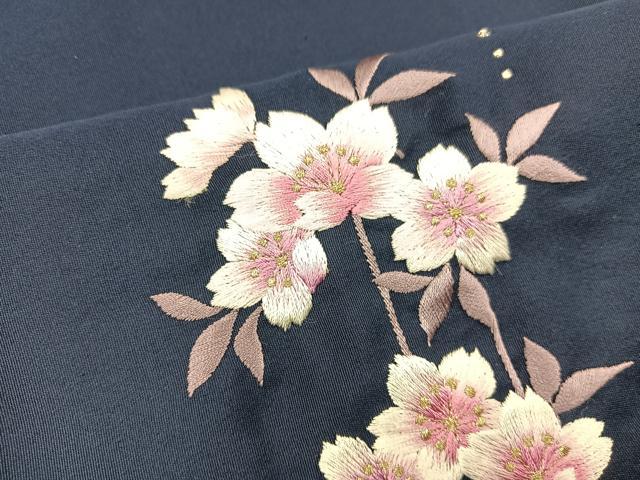 平和屋着物●女性 行灯袴 総刺繍 枝垂れ桜 ラインストーン 金糸 逸品 BAAU5816mz