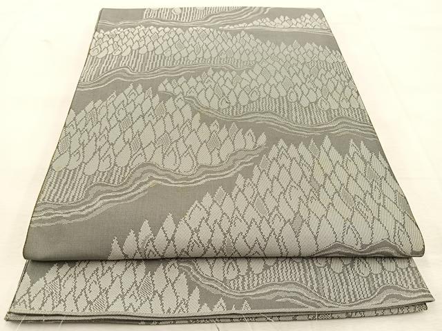 平和屋着物◎両面 全通柄 本袋帯 筑趣錦 樹林文 正絹 逸品 BAAU6574yc