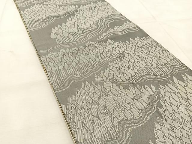 平和屋着物◎両面 全通柄 本袋帯 筑趣錦 樹林文 正絹 逸品 BAAU6574yc