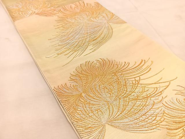 平和屋着物◎六通柄袋帯 乱菊 金銀糸 正絹 逸品 BAAU6690yc