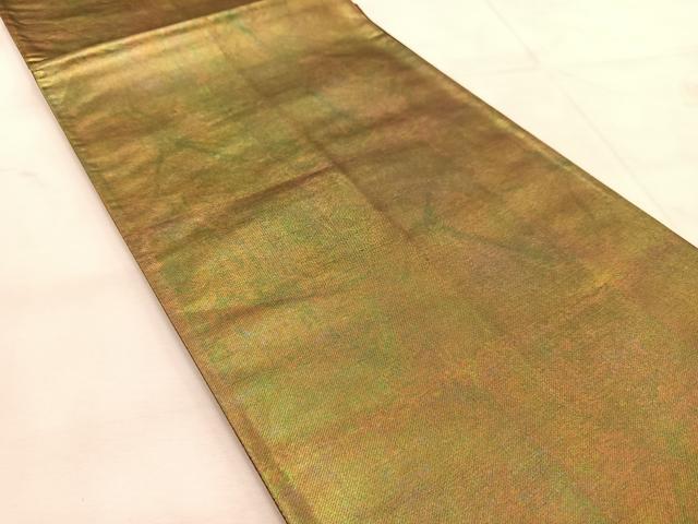 平和屋着物◎六通柄袋帯 霞文 金糸 引箔 正絹 逸品 BAAU6831yc
