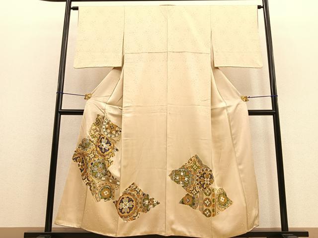平和屋着物■豪華色留袖 花丸文 金彩 正絹 逸品 BAAU7022gt
