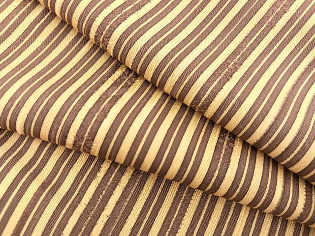 平和屋着物●上質な小紋 縞 正絹 逸品 BAAU7146gt