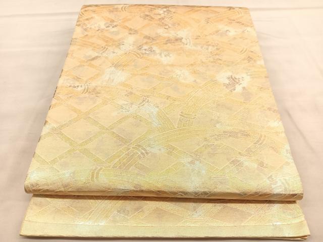 平和屋着物◎六通柄袋帯 間垣 金銀糸 正絹 逸品 BAAU7791hv