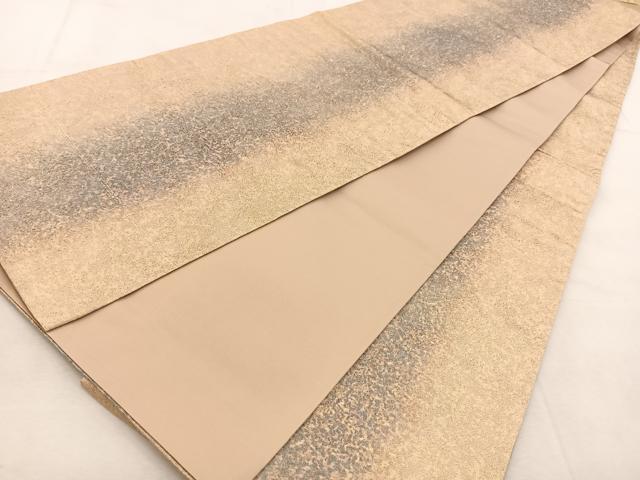 平和屋着物◎全通柄袋帯 霞文 金糸 正絹 逸品 BAAU8413yc
