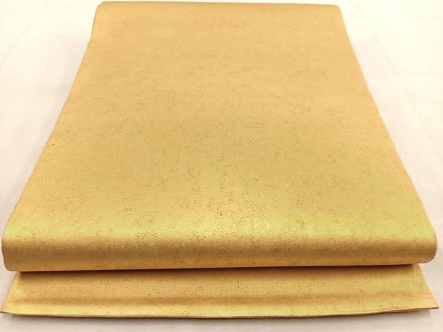 平和屋着物◎六通柄袋帯 霞文 金糸 引箔 正絹 逸品 BAAU8425yc
