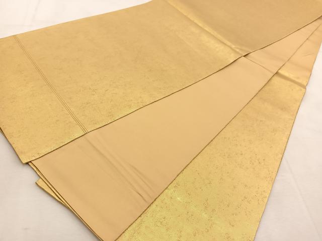 平和屋着物◎六通柄袋帯 霞文 金糸 引箔 正絹 逸品 BAAU8425yc