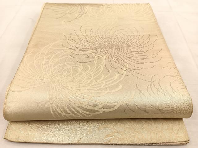 平和屋着物◎乱菊 銀糸 引箔 袋帯 正絹 逸品 BAAU8580yc
