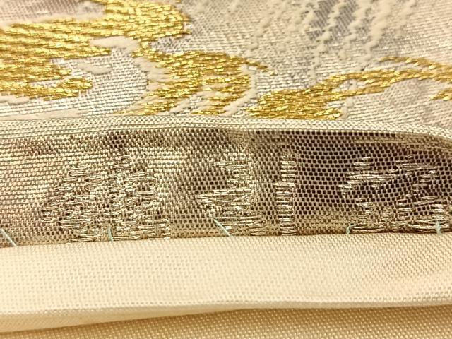 平和屋着物◎六通柄袋帯 唐織 錦引箔 古都の四季 金銀糸 正絹 逸品 BAAU8628yc