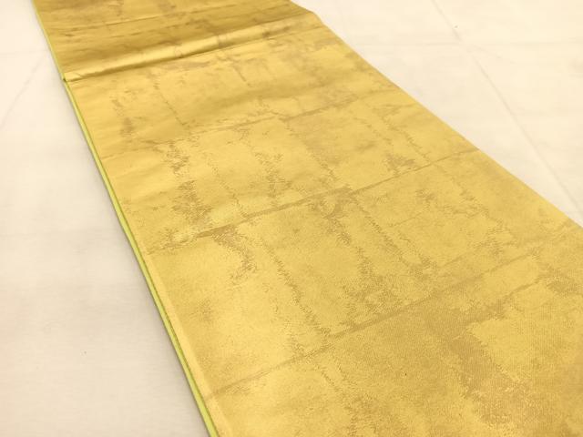 平和屋着物◎六通柄袋帯 霞文 金糸 引箔 正絹 逸品 BAAU8948yc
