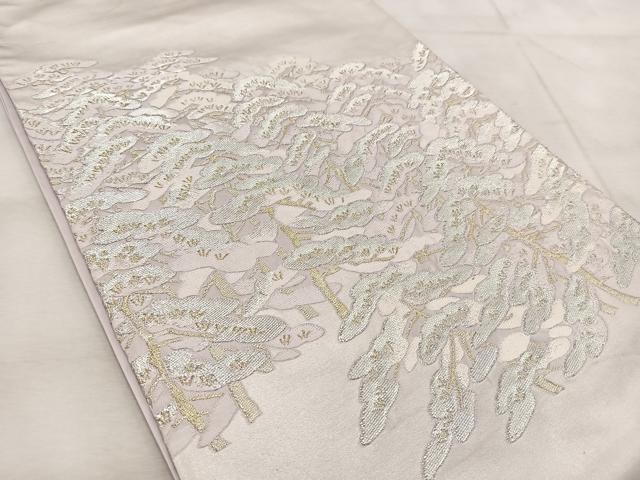 平和屋着物◎太鼓柄袋帯 松 金銀糸 正絹 逸品 BAAU9078yc
