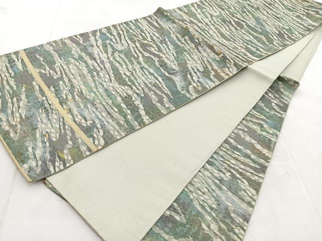 平和屋着物◎六通柄袋帯 霞文 正絹 逸品 BAAU9120yc