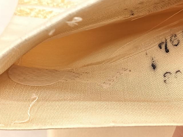 平和屋着物◎西陣 六通柄袋帯 渡橋風景文 金銀糸 正絹 逸品 BAAU9139yc