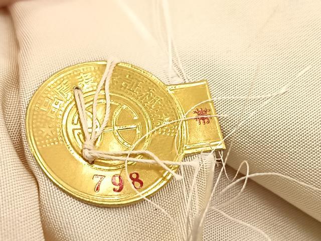 平和屋着物◎西陣 六通柄袋帯 唐織 花鳥文 金銀糸 証紙付き 上代27万 正絹 逸品 BAAU9146yc