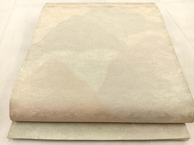 平和屋着物◎全通柄袋帯 砂子綴れ 重ね山文 正絹 逸品 BAAU9533yc