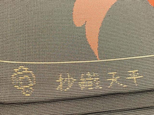 平和屋着物◎太鼓柄袋帯 抄織天平 鳳凰 正絹 逸品 BAAU9671yc