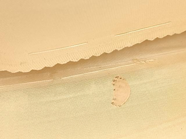 平和屋着物◎西陣 太鼓柄袋帯 作家物 手描き 舞花文 銀糸 引箔 正絹 逸品 BAAU9892yc
