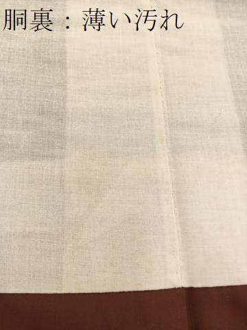 平和屋着物■上質な紬 幾何学文様 正絹 逸品 BAAV0927mz