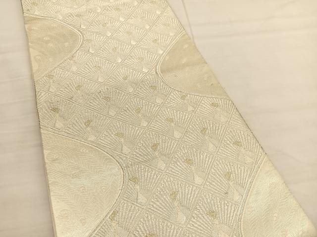 平和屋着物◎六通柄袋帯 唐織 孔雀尽くし 金銀糸 正絹 逸品 BAAV1736hv