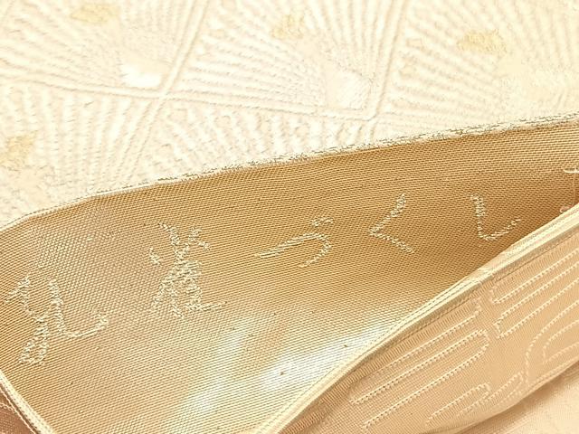 平和屋着物◎六通柄袋帯 唐織 孔雀尽くし 金銀糸 正絹 逸品 BAAV1736hv