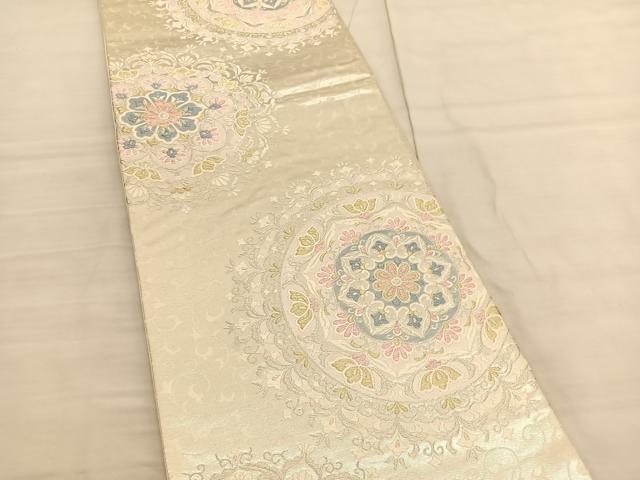 平和屋着物◎六通柄袋帯 宝相華 金銀糸 正絹 逸品 BAAV1796hv