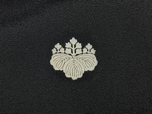 平和屋着物■豪華黒留袖 駒刺繍 鏡裏花文 正絹 逸品 BAAV2290hj