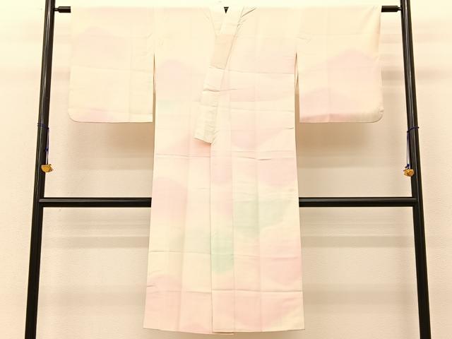 平和屋着物■長襦袢 袷 遠山文 暈し染め 正絹 逸品 BAAV2635hj