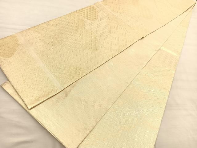 平和屋着物◎佐賀錦 全通柄袋帯 瑞雲 金糸 正絹 逸品 BAAV3194hv