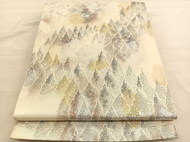 平和屋着物◎六通柄袋帯 高山寺 金銀糸 正絹 逸品 BAAV3480hv