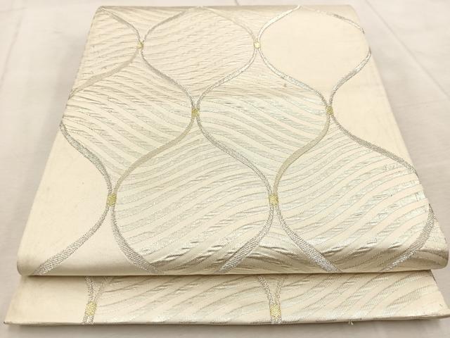平和屋着物◎六通柄袋帯 立涌文様 大宮錦 金銀糸 正絹 逸品 BAAV4025yc