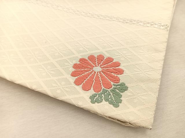 平和屋着物◎太鼓柄袋帯 唐織 鳳凰立波花文 金銀糸 正絹 逸品 BAAV4291yc
