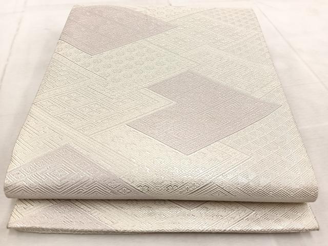 平和屋着物◎佐賀錦 全通柄袋帯 有職文 銀糸 正絹 逸品 BAAV4484yc