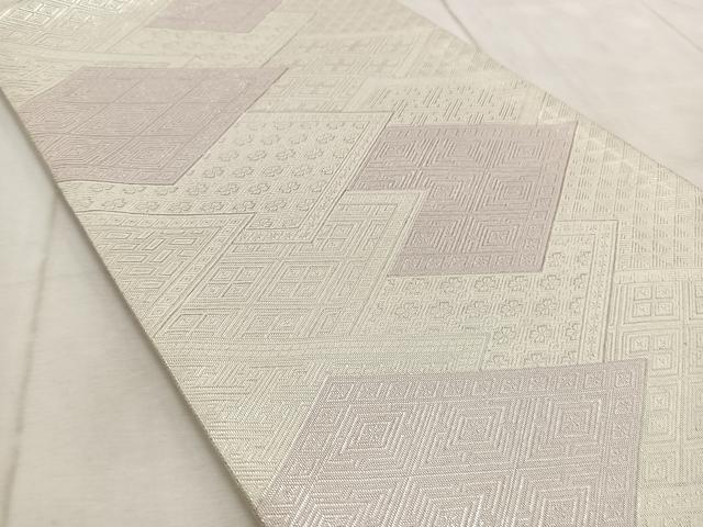 平和屋着物◎佐賀錦 全通柄袋帯 有職文 銀糸 正絹 逸品 BAAV4484yc