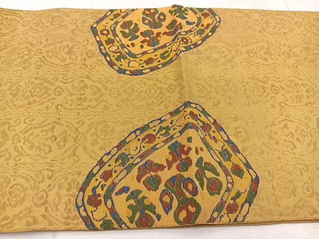 平和屋着物◎太鼓柄 本袋帯 狩猟文 正絹 逸品 BAAV4511yc