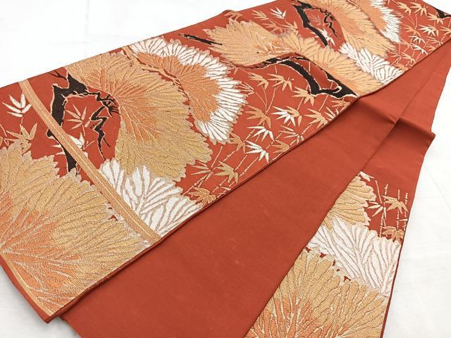 平和屋着物◎六通柄袋帯 松竹文 金糸 BAAV4748yc