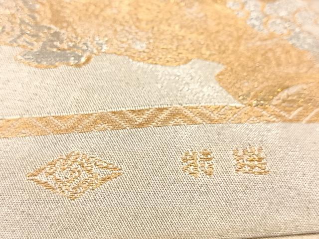 平和屋着物◎六通柄袋帯 絹裳花 更紗 金銀糸 BAAV4952yc
