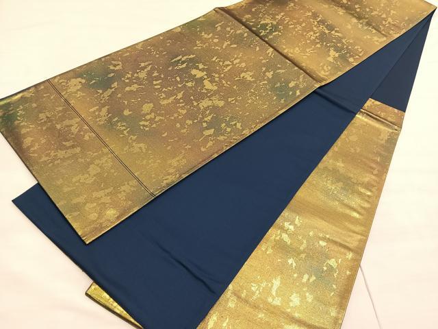 平和屋着物◎六通柄袋帯 箔散らし文様 金糸 引箔 正絹 逸品 BAAV5084hv