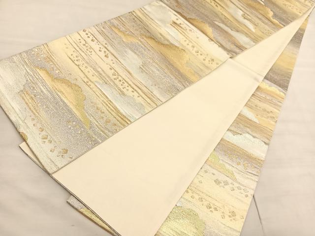 平和屋着物◎六通柄袋帯 彩かすみ 瑞雲 金銀糸 正絹 逸品 BAAV5109hv