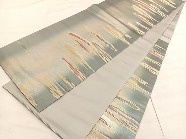 平和屋着物◎六通柄袋帯 瑞雲 金糸 引箔 正絹 逸品 BAAV5227hv