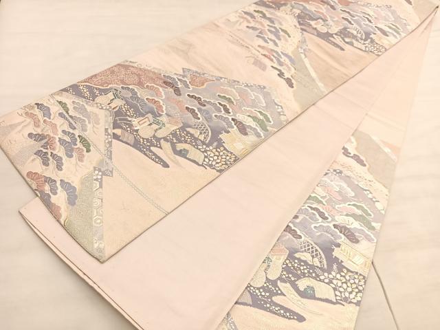 平和屋着物◎六通柄袋帯 唐織 吉祥萬代 金糸 正絹 逸品 BAAV5290hv