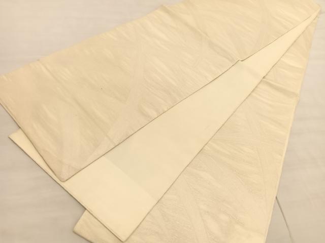 平和屋着物*夏物 全通柄袋帯 草葉文 銀糸 正絹 逸品 BAAV5371hv