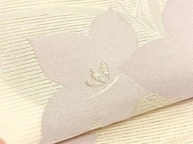 平和屋着物*夏物 六通柄袋帯 桔梗 銀糸 正絹 逸品 BAAV5376hv