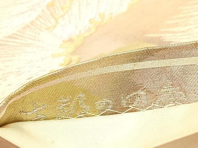 平和屋着物◎六通柄袋帯 唐織 古都の四季 松 金銀糸 正絹 逸品 BAAV5656hv