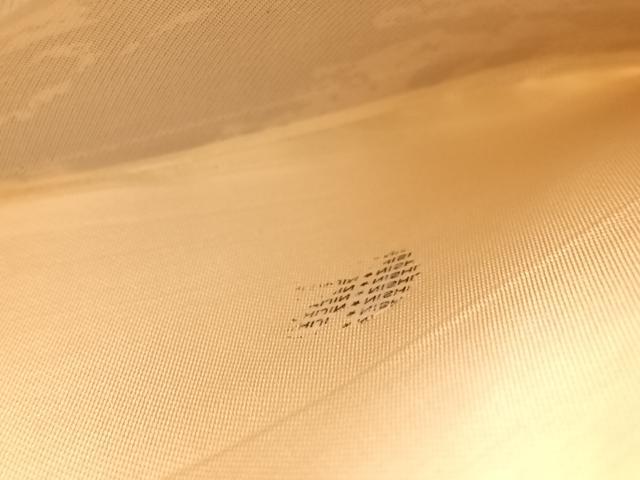 平和屋着物◎西陣 六通柄袋帯 更紗 銀糸 引箔 正絹 逸品 BAAV6591yc