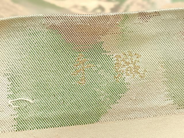 平和屋着物◎六通柄袋帯 手織 古都錦 壁画文様 金銀糸 引箔 正絹 逸品 BAAV6809yc