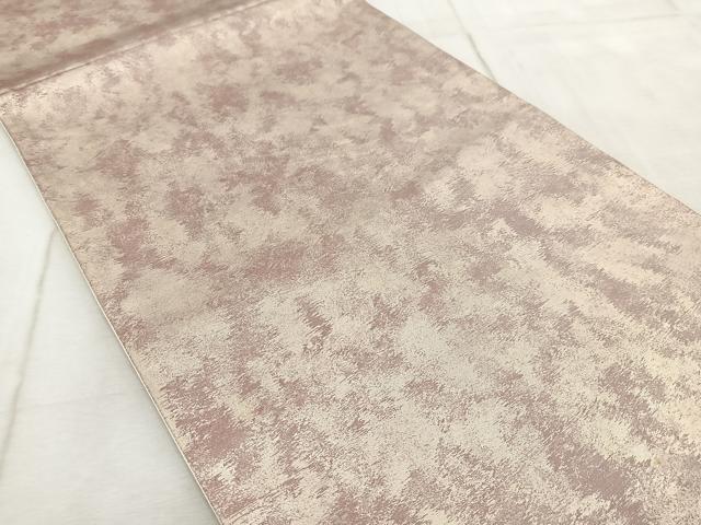 平和屋着物◎西陣 六通柄袋帯 霞文 銀糸 引箔 証紙付き 正絹 逸品 BAAV7092yc