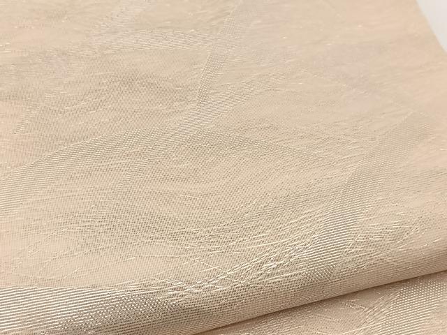 平和屋着物*夏物 六通柄袋帯 芝草文 銀糸 正絹 逸品 BAAV7119yc