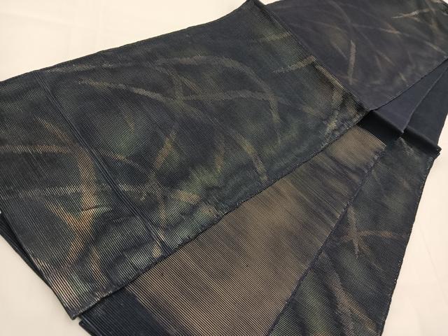 平和屋着物*夏物 六通柄袋帯 芝草文 金銀糸 正絹 逸品 BAAV7127yc