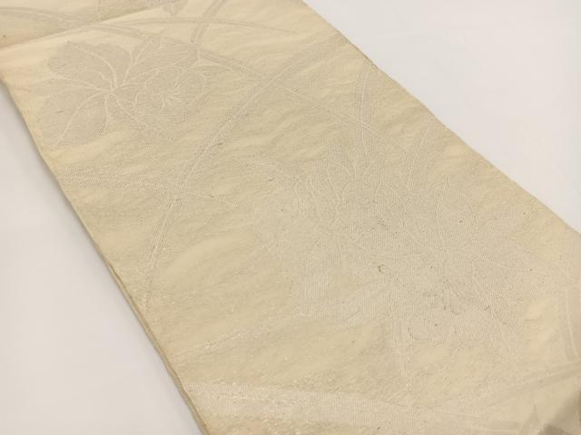 平和屋着物*夏物 六通柄 京袋帯 本袋帯 カトレア 銀糸 正絹 逸品 BAAV7129yc